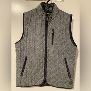 Women’s Minimum XL Gray Quilted Wool Vest